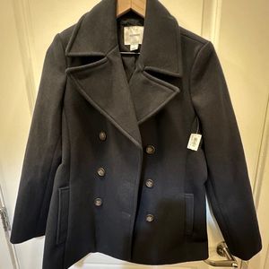 Old Navy Cashmere like Ladies Peacoat NWT. Sz M. Super soft!